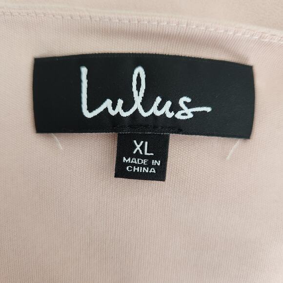 Lulus Wondrous Water Lilies Maxi Dress – Blush Pink Chiffon Romantic Chic XL - Picture 3 of 8